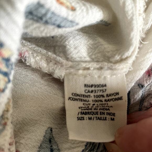 Billabong Play Day Floral Boho Top Sz M - Picture 9 of 9